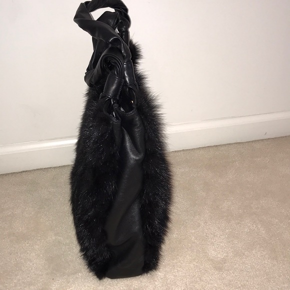 NWOT PAOLO MASI Mink Fur tote - Picture 2 of 8